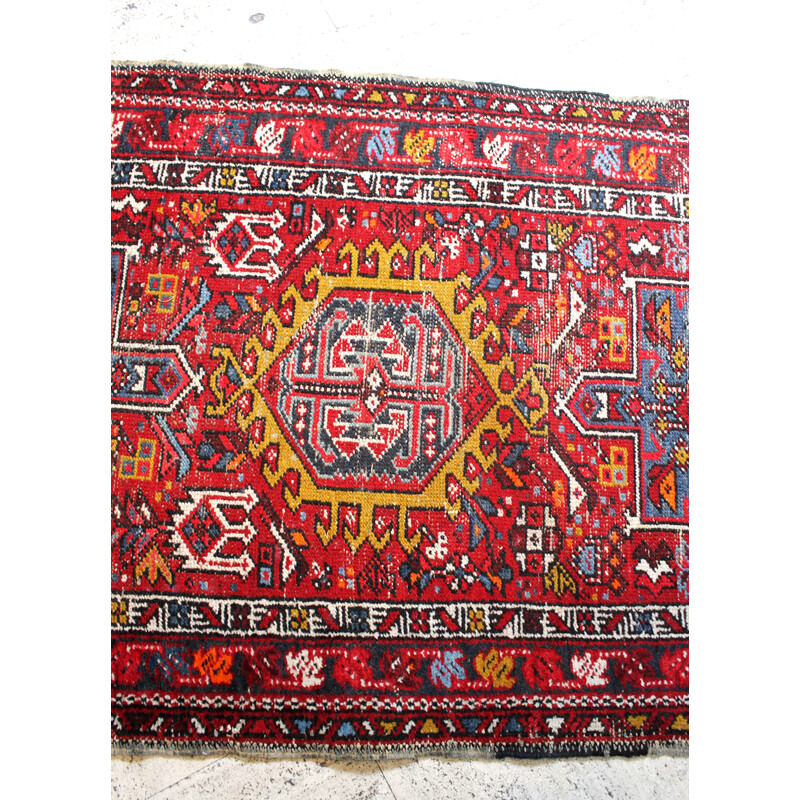 Vintage Kazak hallway rug