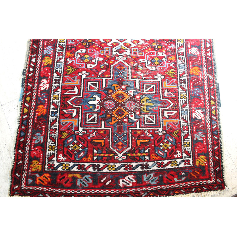 Vintage Kazak hallway rug