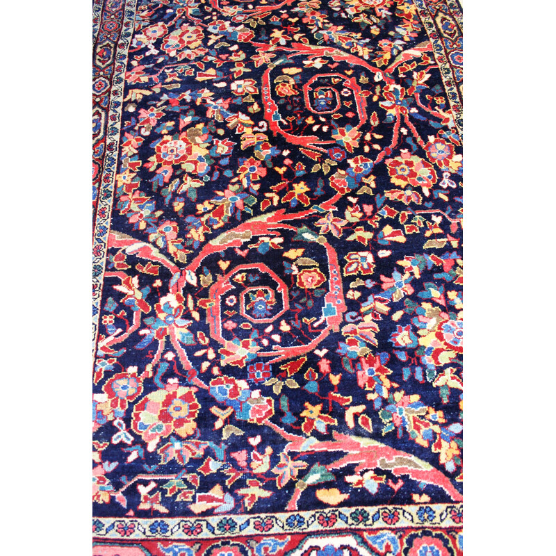 Tapete persa Mahal vintage feito à mão, Irão