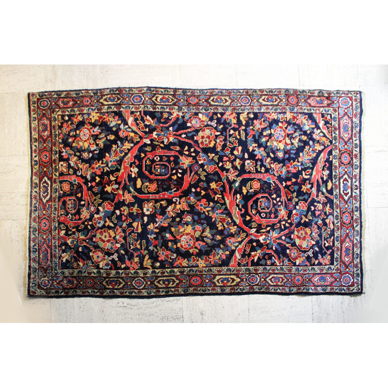 Handmade vintage Persian Mahal rug, Iran