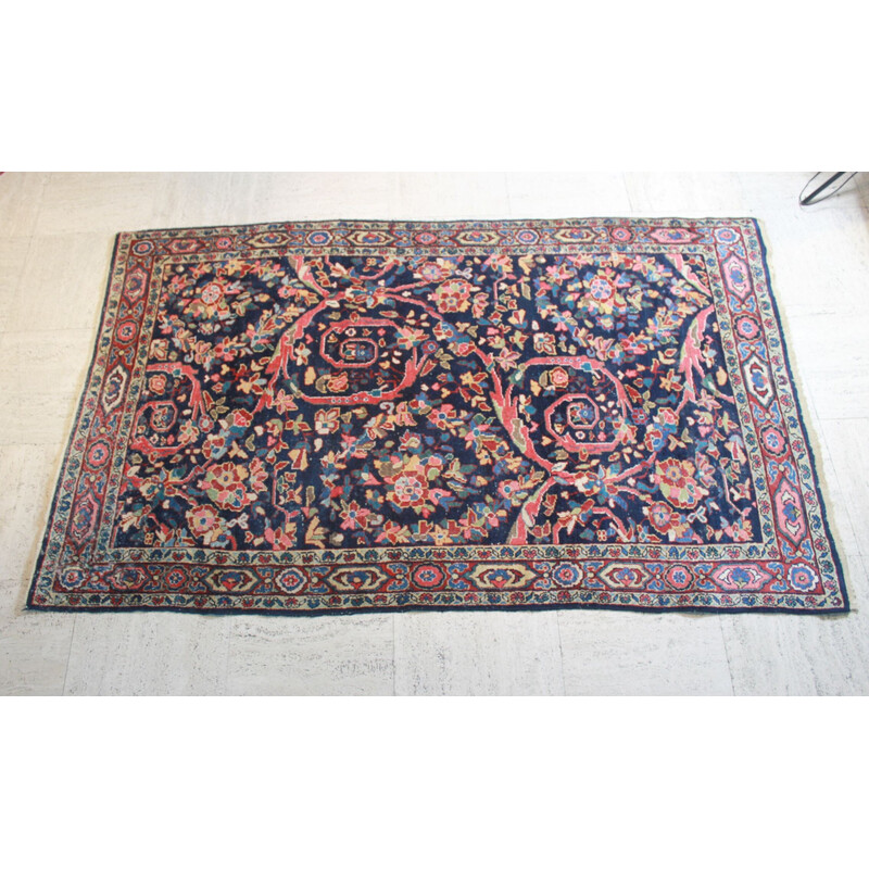 Handmade vintage Persian Mahal rug, Iran