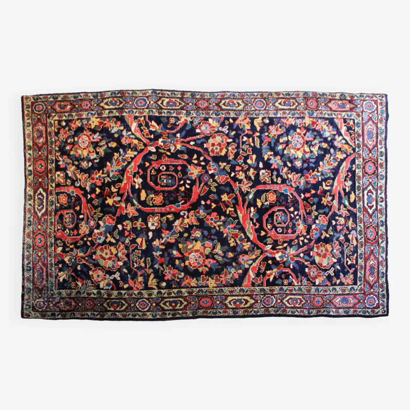 Handmade vintage Persian Mahal rug, Iran