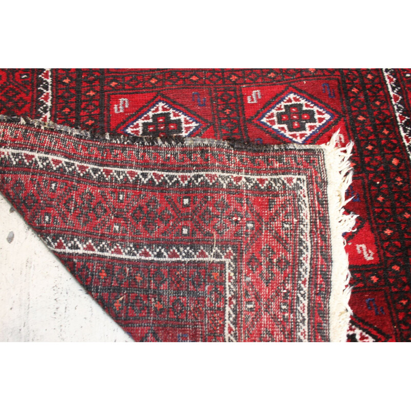 Baluch vintage afghan rug