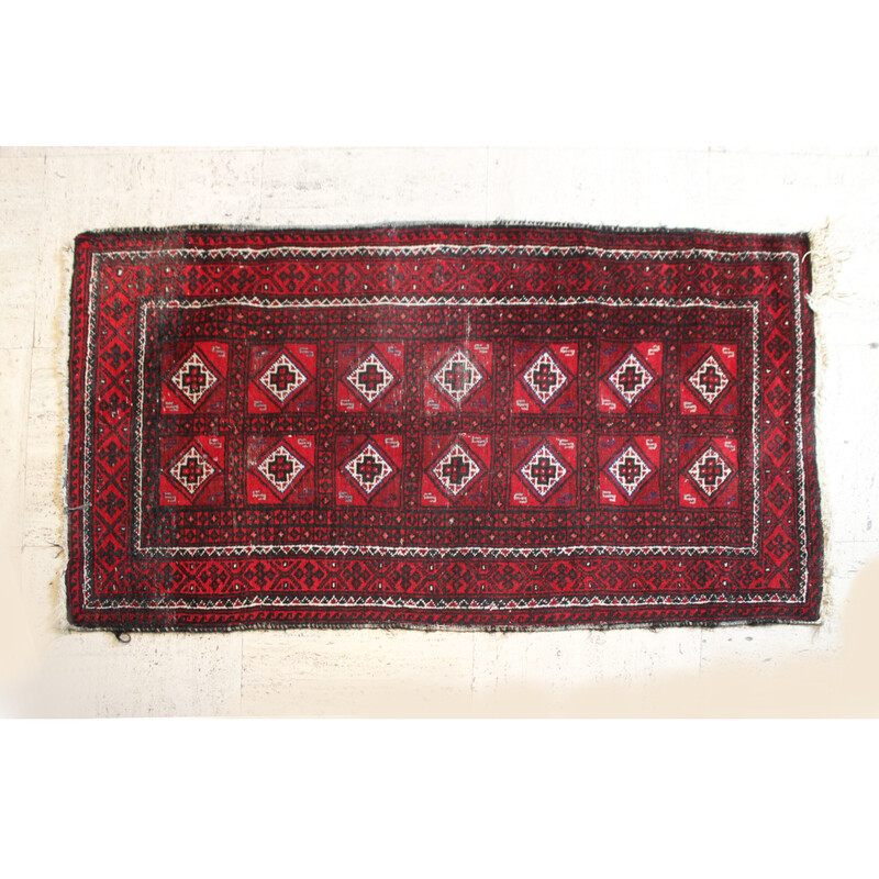 Baluch vintage afghan rug