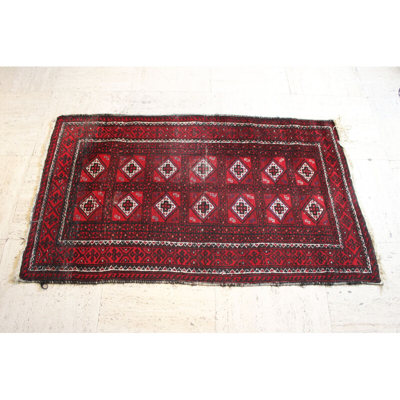 Baluch vintage afghan rug