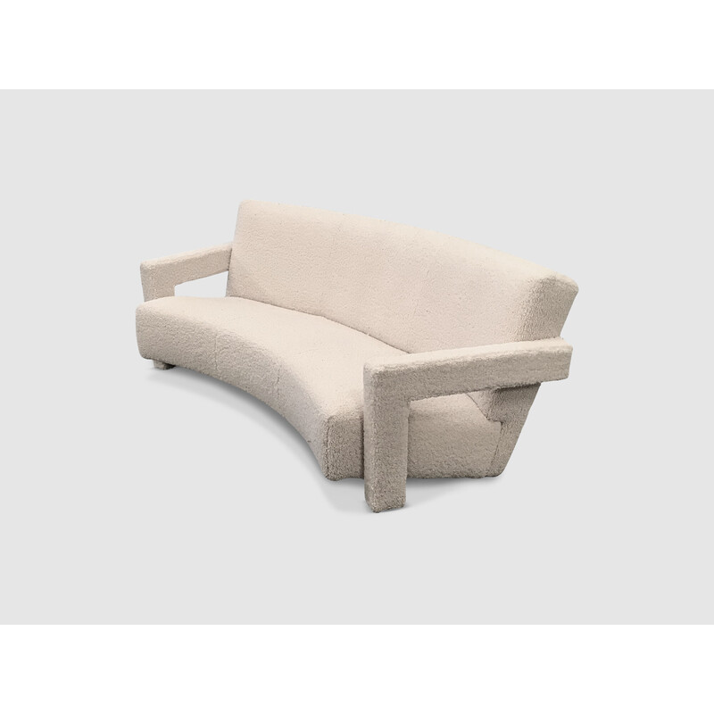 Vintage 637 Utrecht 3-seater sofa by Gerrit Rietveld for Cassina, 1990s