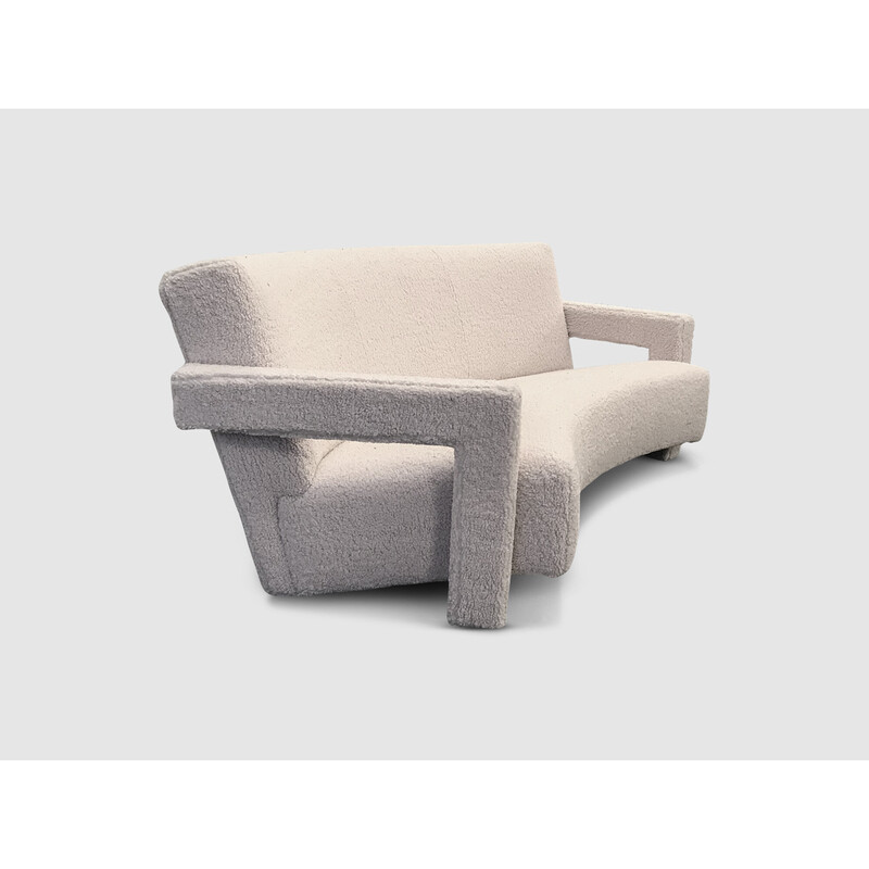 Vintage 637 Utrecht 3-seater sofa by Gerrit Rietveld for Cassina, 1990s