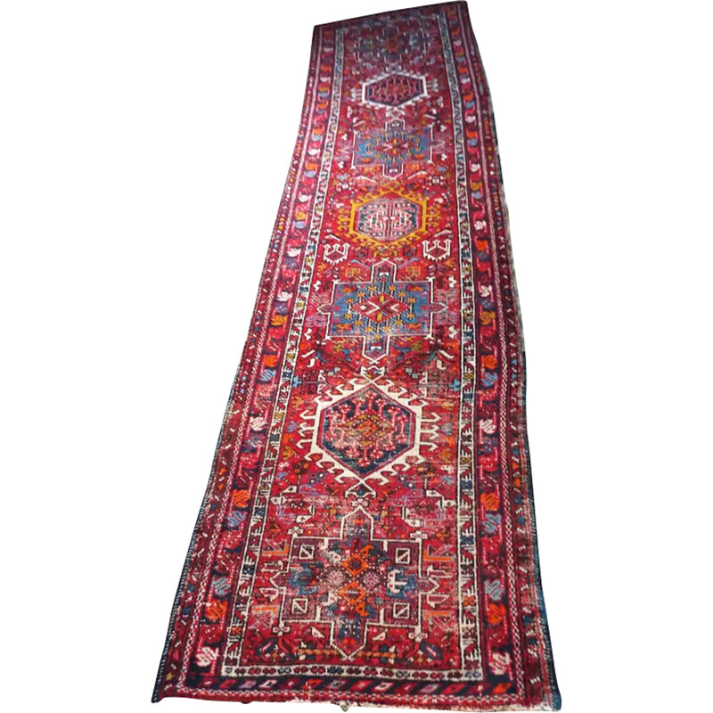 Vintage Kazak hallway rug