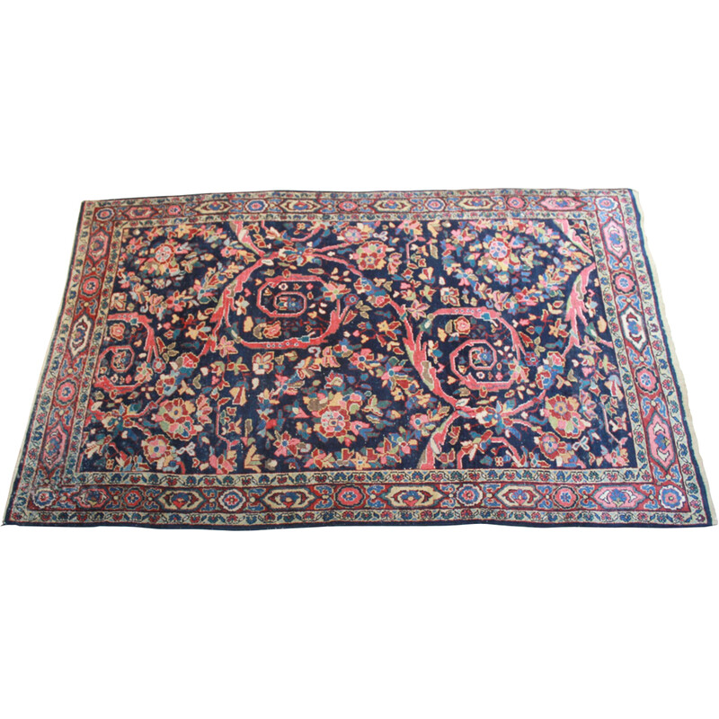 Handmade vintage Persian Mahal rug, Iran