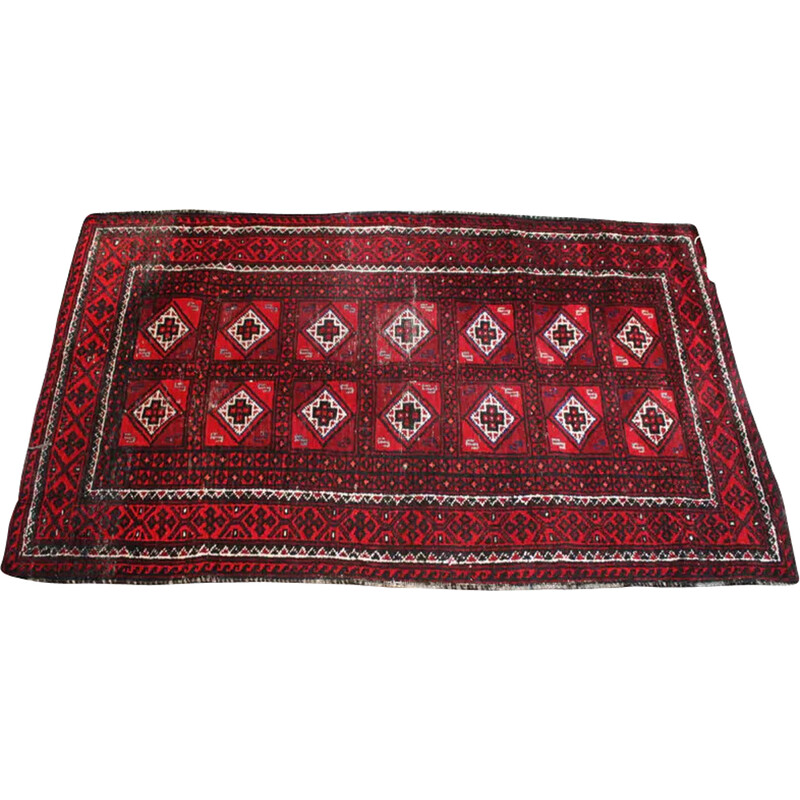Baluch vintage afghan rug