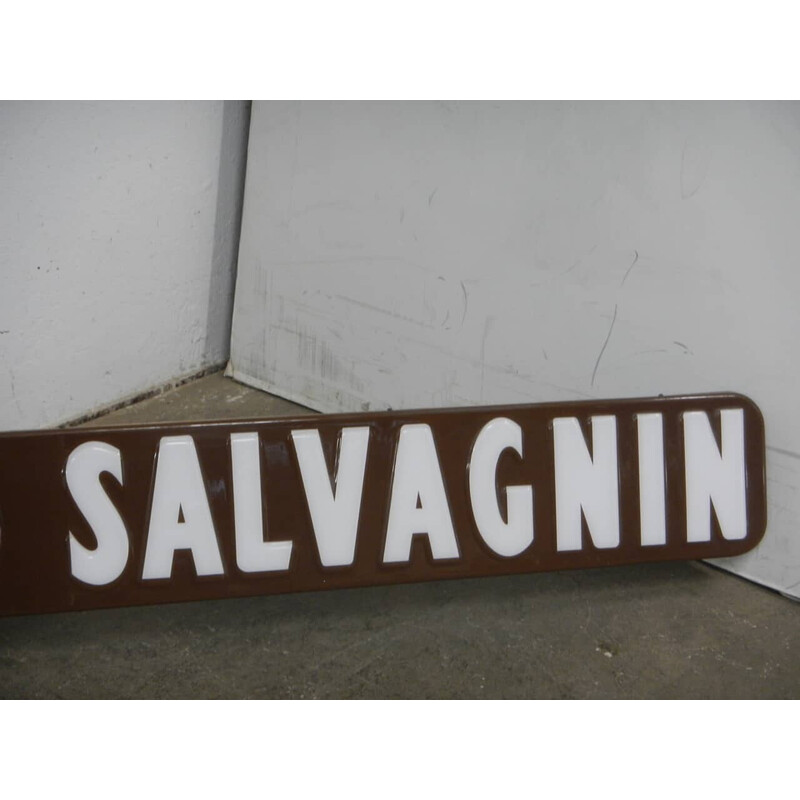 Vintage plastic inscription for the Caffe Salvagnin bar