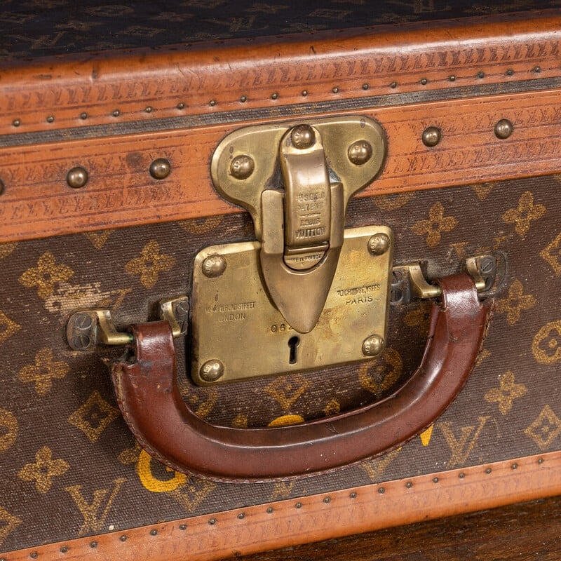 Valigia Louis Vuitton di metà secolo in tela monogramma, Parigi