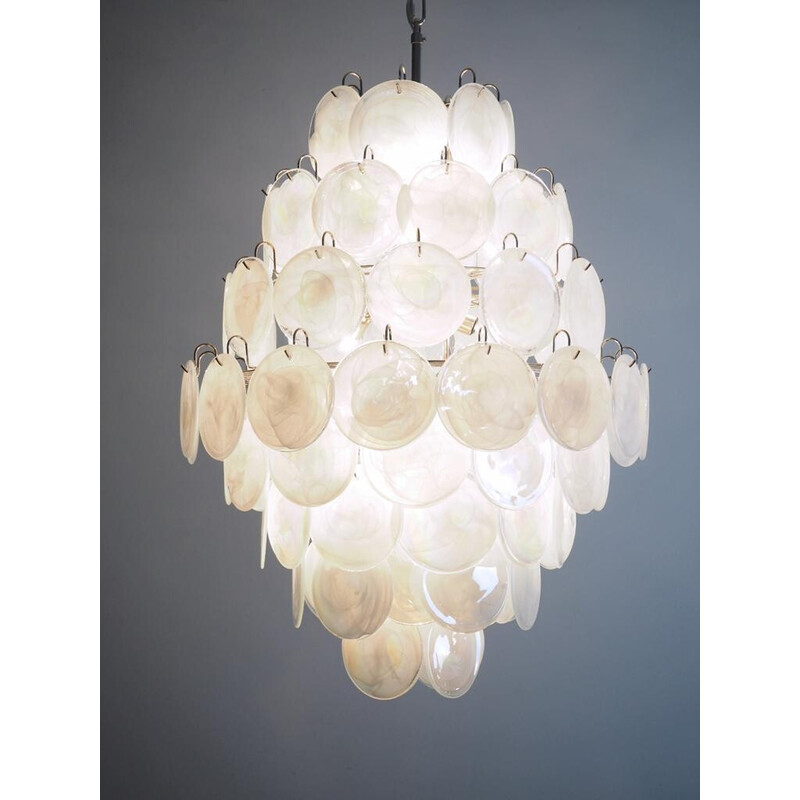 Vintage Italian Murano glass chandelier by Vistosi