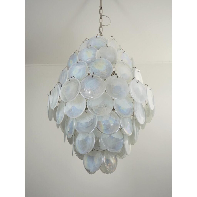 Vintage Italian Murano glass chandelier by Vistosi