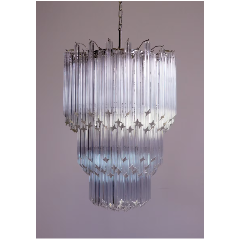 Vintage Italian chandelier in Murano glass