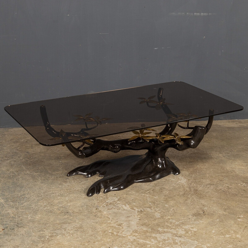 Vintage Belgian Bonsai tree coffee table, 1970