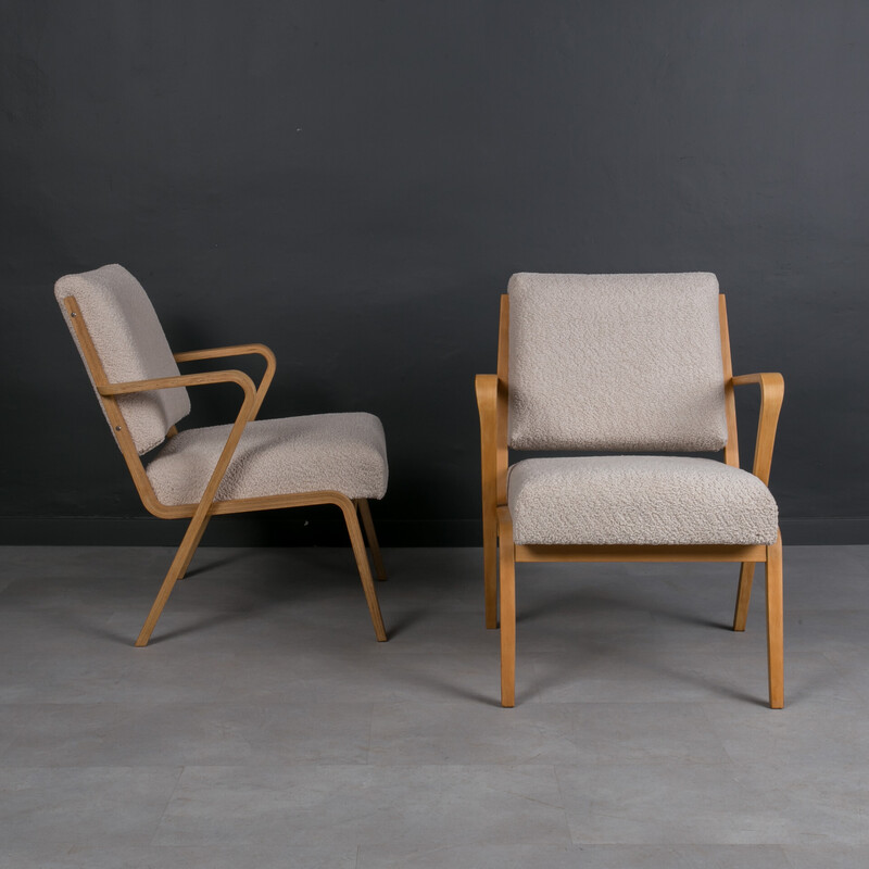 Paar vintage fauteuils model 53693 van Selman Selmanagic, Duitsland 1957