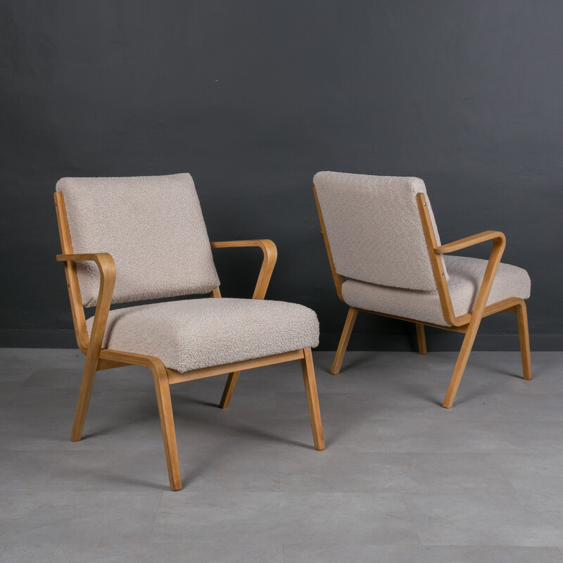 Pair of vintage model 53693 armchairs by Selman Selmanagic, Germany 1957