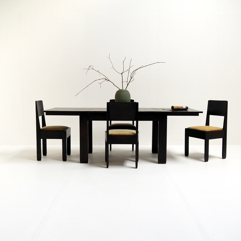 Vintage dining set by L.O.V., Netherlands 1920s