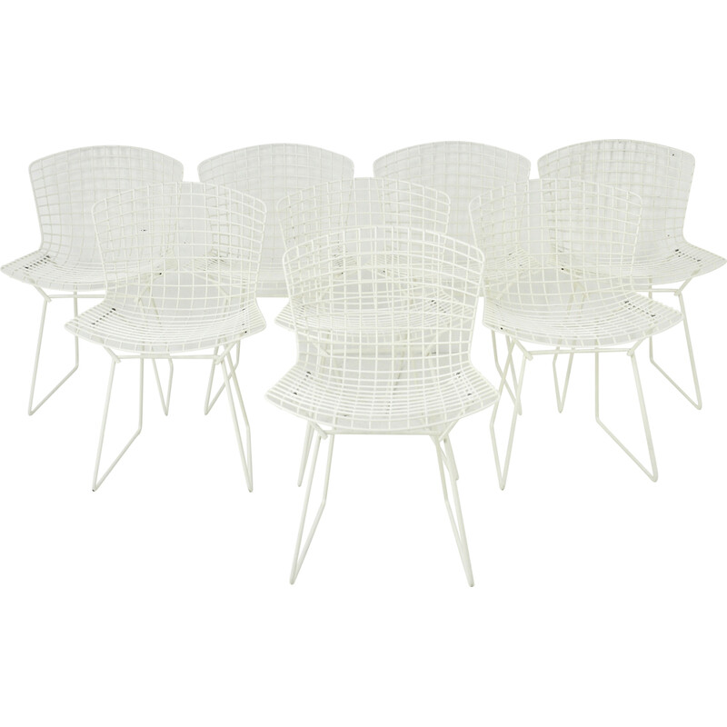 Set of 6 vintage chairs by Harry Bertoia for Knoll, 1960