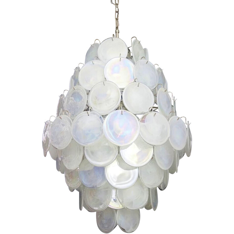 Vintage Italian Murano glass chandelier by Vistosi