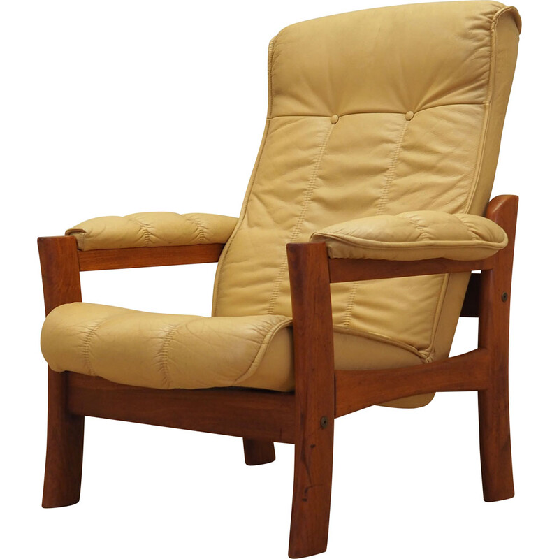 fauteuil vintage en cuir - 1960