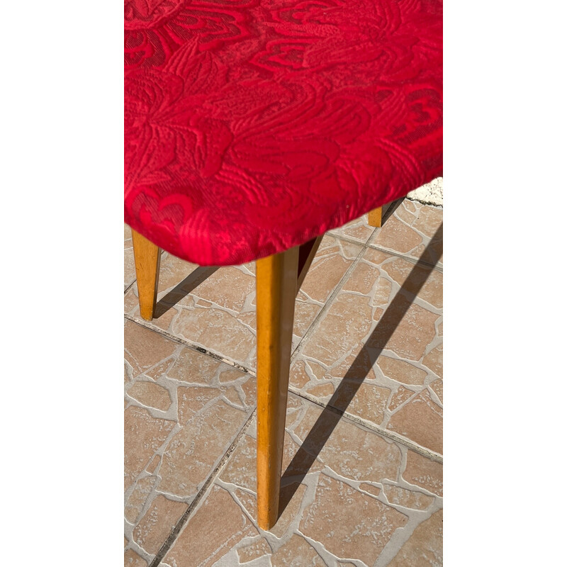 Chaise Rétro vintage rouge graphique