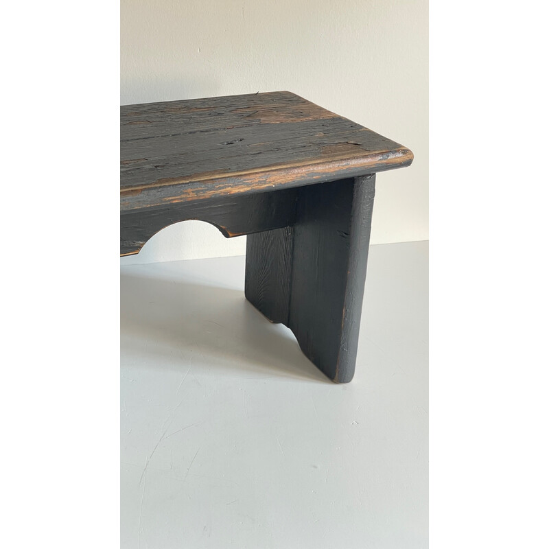 Vintage grey patina stool