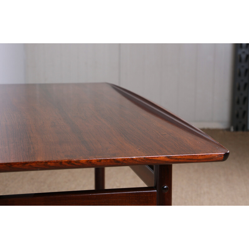 Vintage Danish rosewood coffee table by Grete Jalk for Poul Jeppessen, 1960