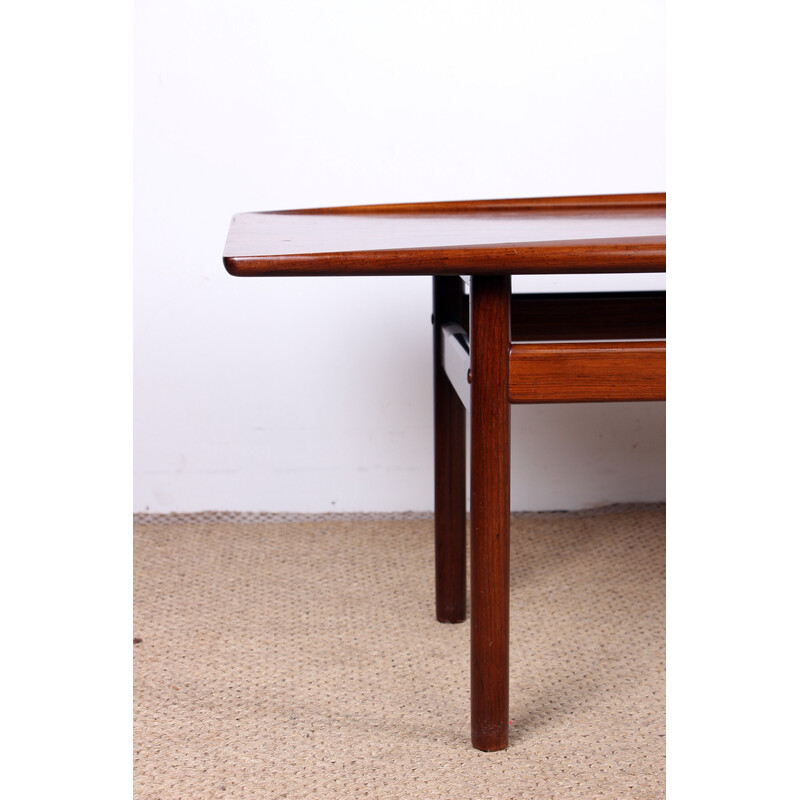 Vintage Danish rosewood coffee table by Grete Jalk for Poul Jeppessen, 1960