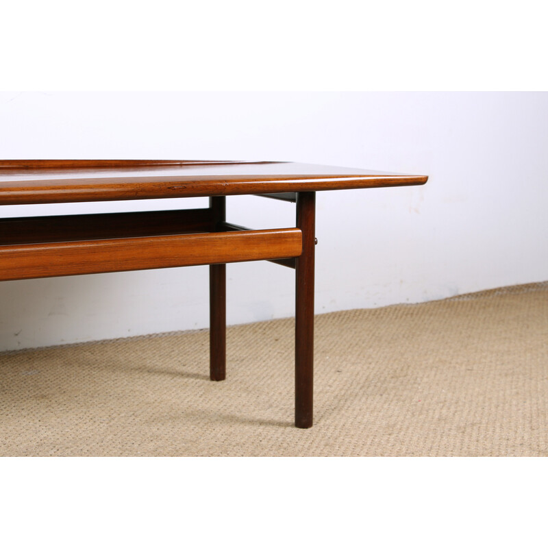 Vintage Danish rosewood coffee table by Grete Jalk for Poul Jeppessen, 1960