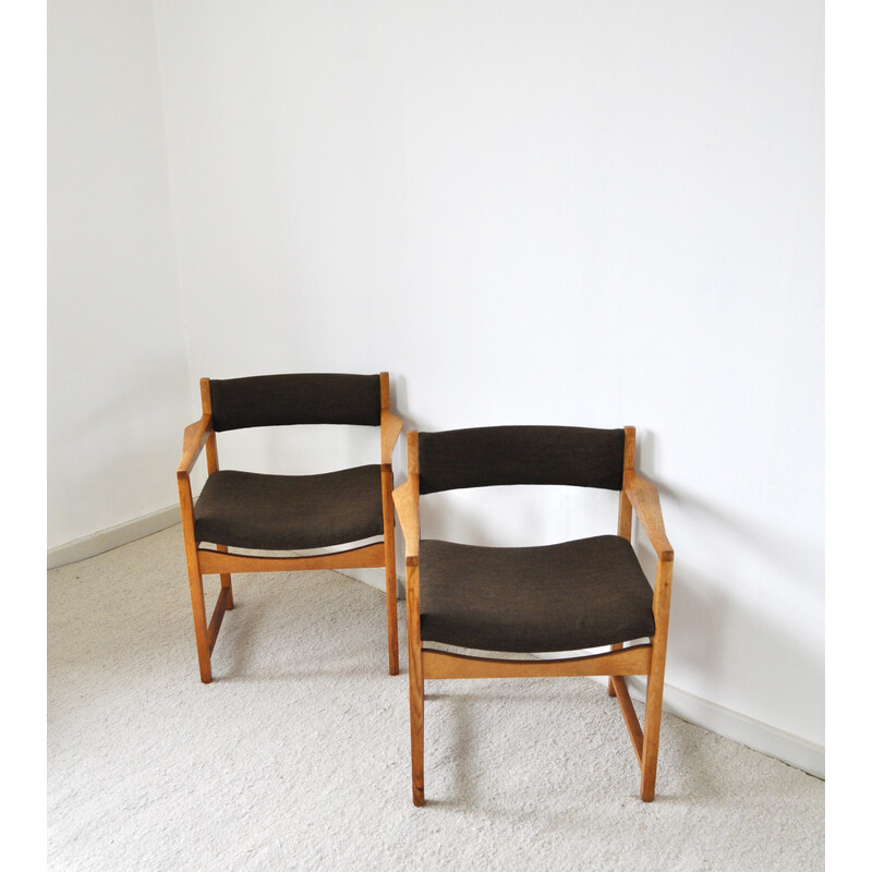 Pair of vintage Danish armchairs by Peter Hvidt and Orla Mølgaard-Nielsen, 1950s-1960s