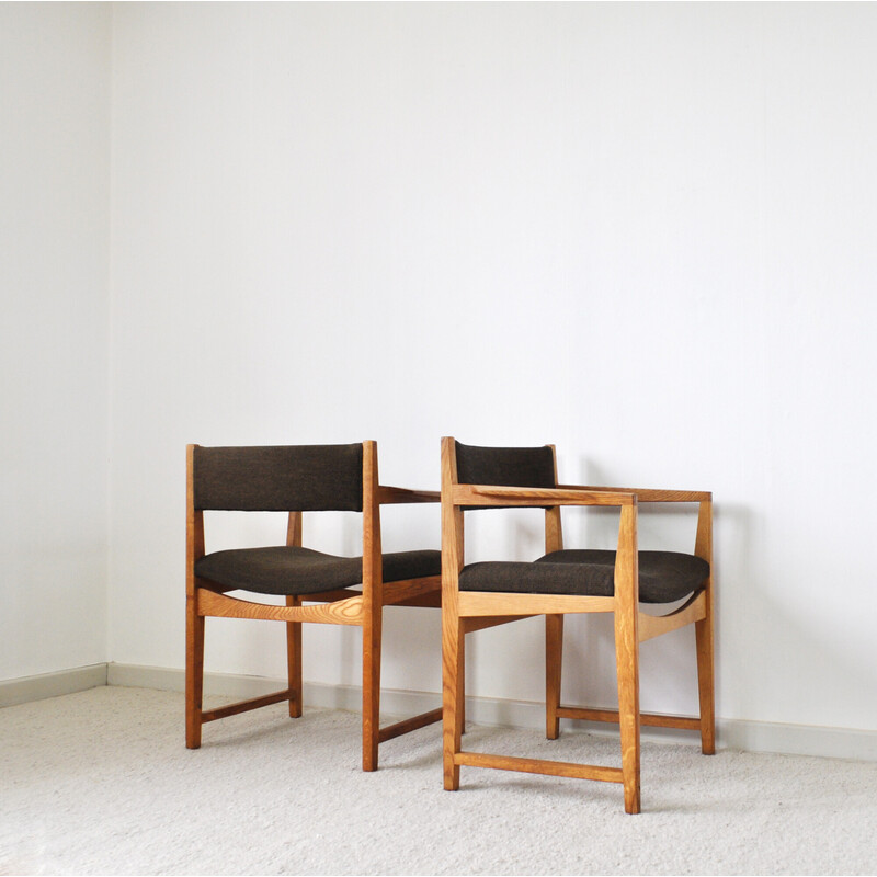 Pair of vintage Danish armchairs by Peter Hvidt and Orla Mølgaard-Nielsen, 1950s-1960s