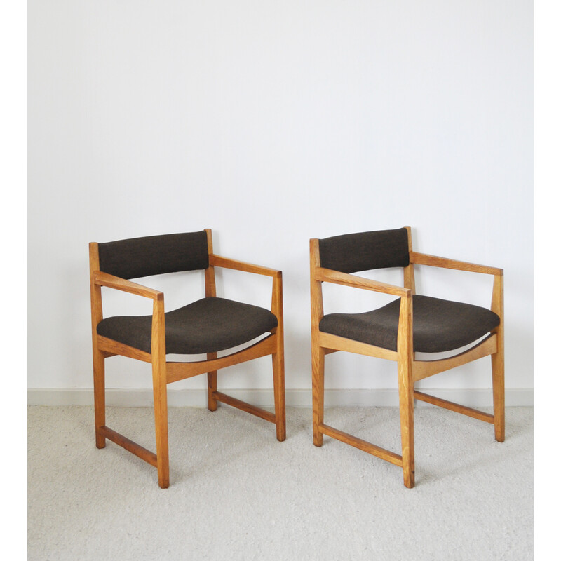 Pair of vintage Danish armchairs by Peter Hvidt and Orla Mølgaard-Nielsen, 1950s-1960s