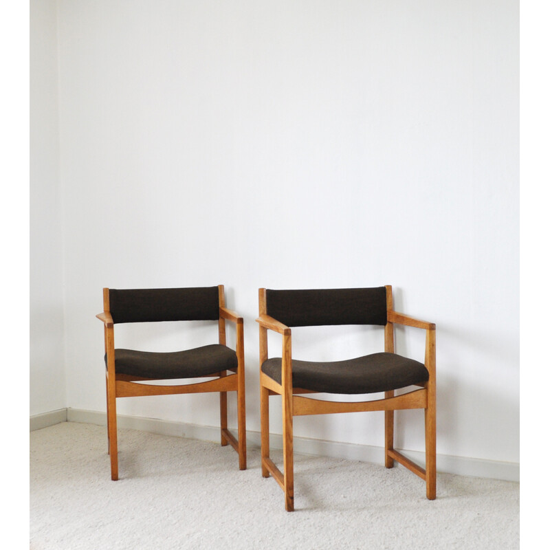 Pair of vintage Danish armchairs by Peter Hvidt and Orla Mølgaard-Nielsen, 1950s-1960s