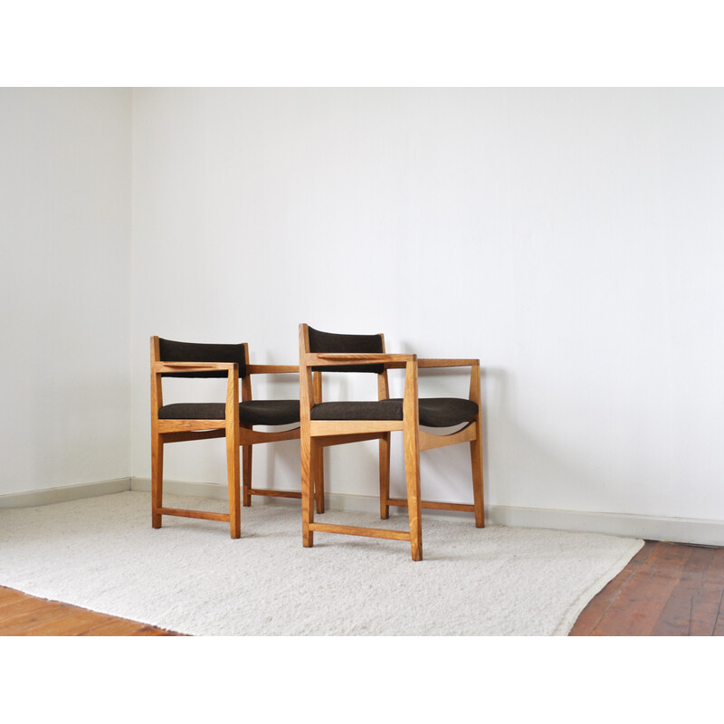 Pair of vintage Danish armchairs by Peter Hvidt and Orla Mølgaard-Nielsen, 1950s-1960s