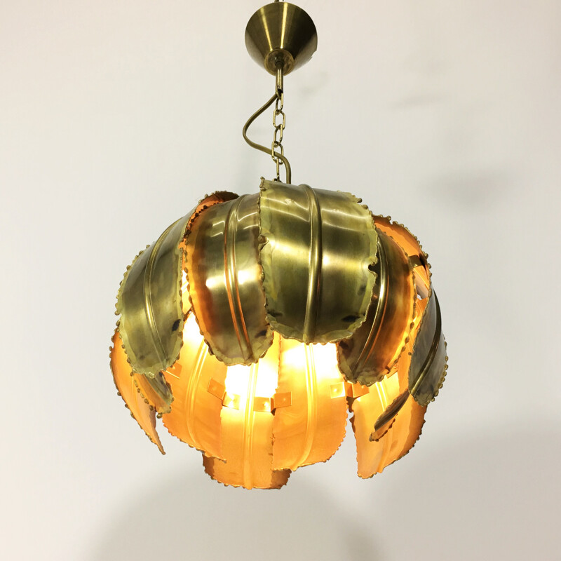 Brutalist hanging lamp, Svend Aage Holm Sørensen  - 1960s