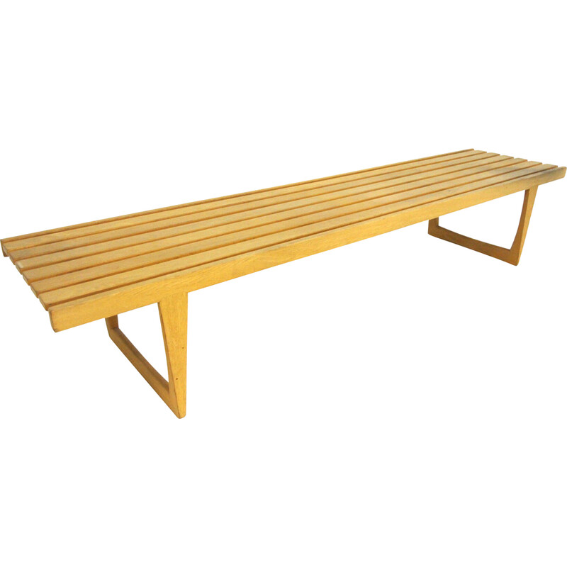 Vintage minimalist bench "Tokyo" by Yngvar Sandström for Nordiska Kompaniet, Sweden 1970s