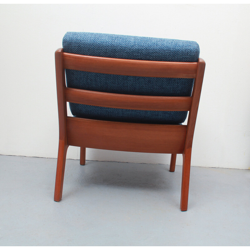 Fauteuil et ottomane vintage en teck par Ole Wanscher pour Cado, 1960