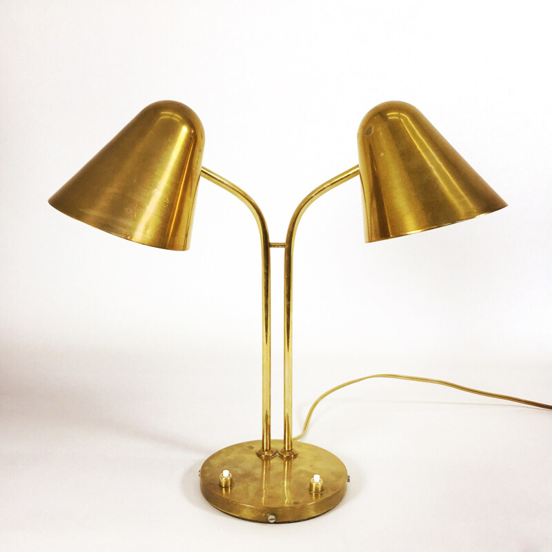 Double side brass lamp - 1950s