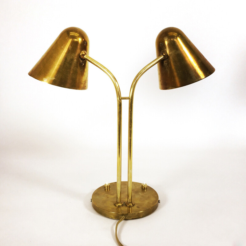 Double side brass lamp - 1950s