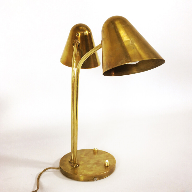 Double side brass lamp - 1950s