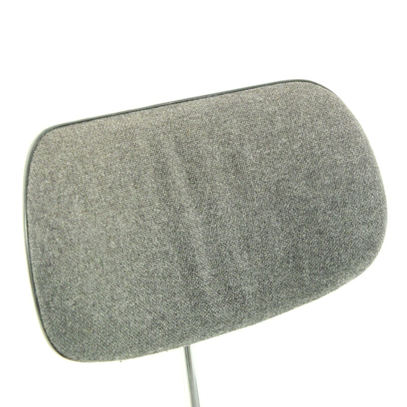 Egon Eiermann SE68 grey fabric chair - 1960s