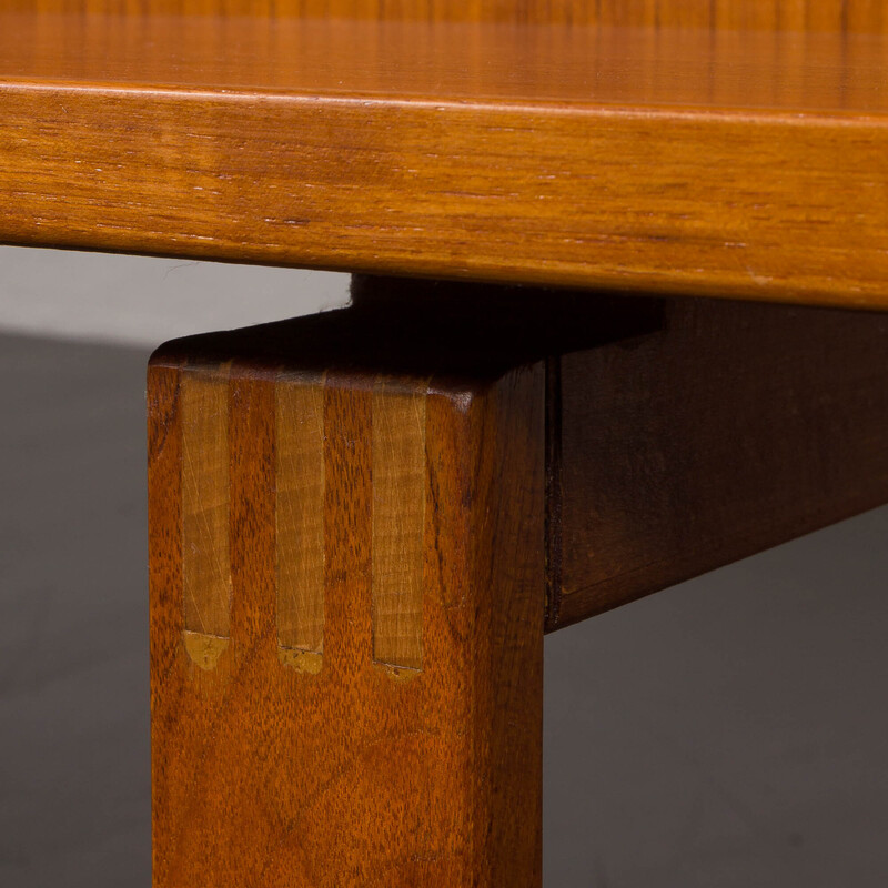 Danish mid-century teak desk by Henning Jensen and Torben Valeur for Dyrlund, 1960s