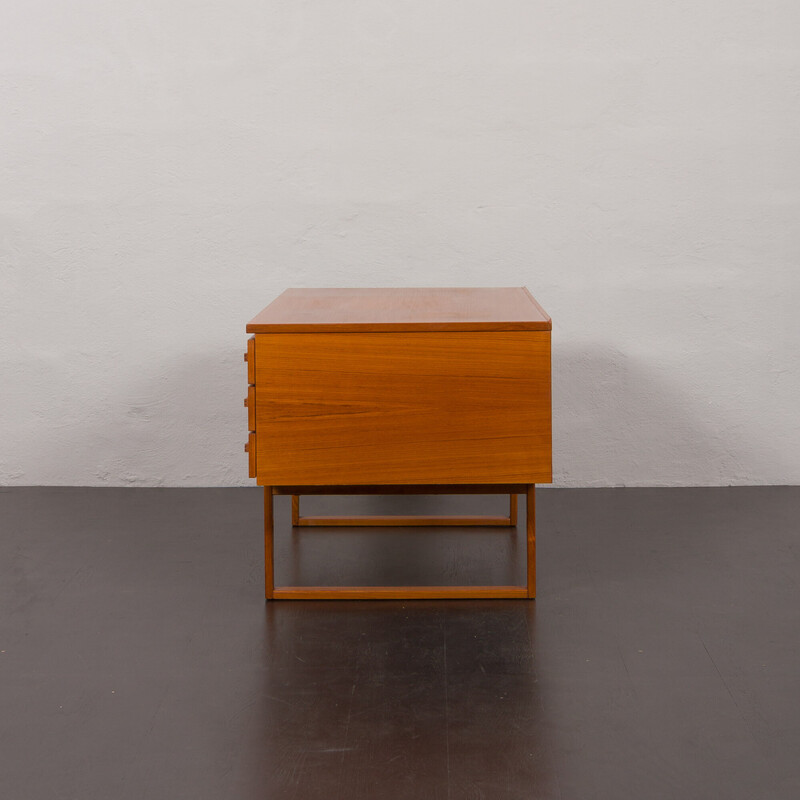 Danish mid-century teak desk by Henning Jensen and Torben Valeur for Dyrlund, 1960s