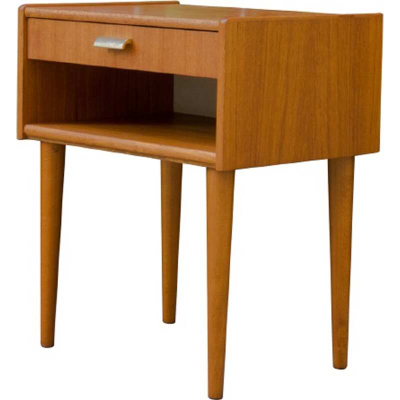 Pair of Danish bedsides with compass legs - 1960s