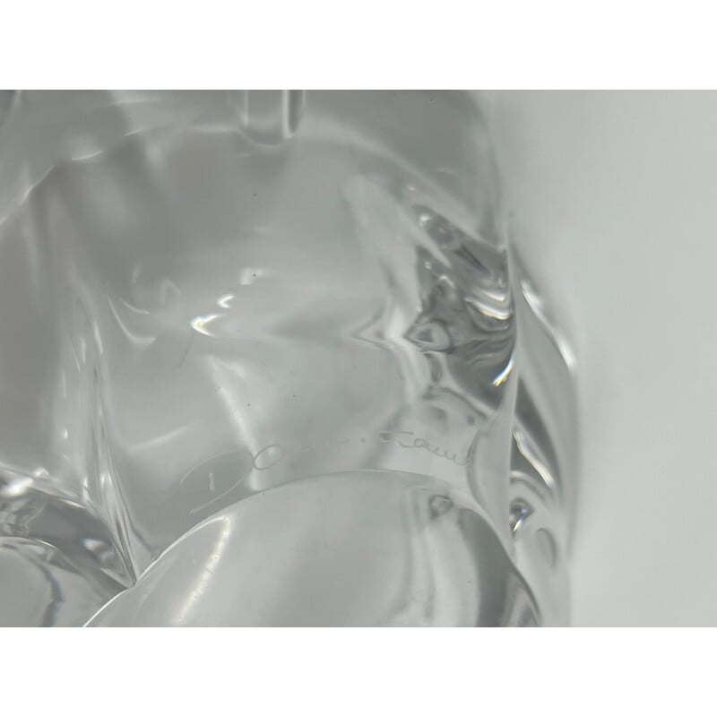 Cendrier vintage en cristal par Daum