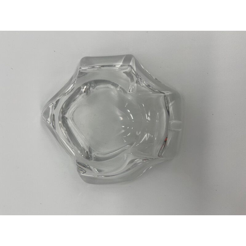 Vintage crystal ashtray by Daum