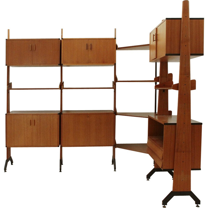 Italian Corner Wall Unit by Av Arredamenti Contemporanei - 1960s