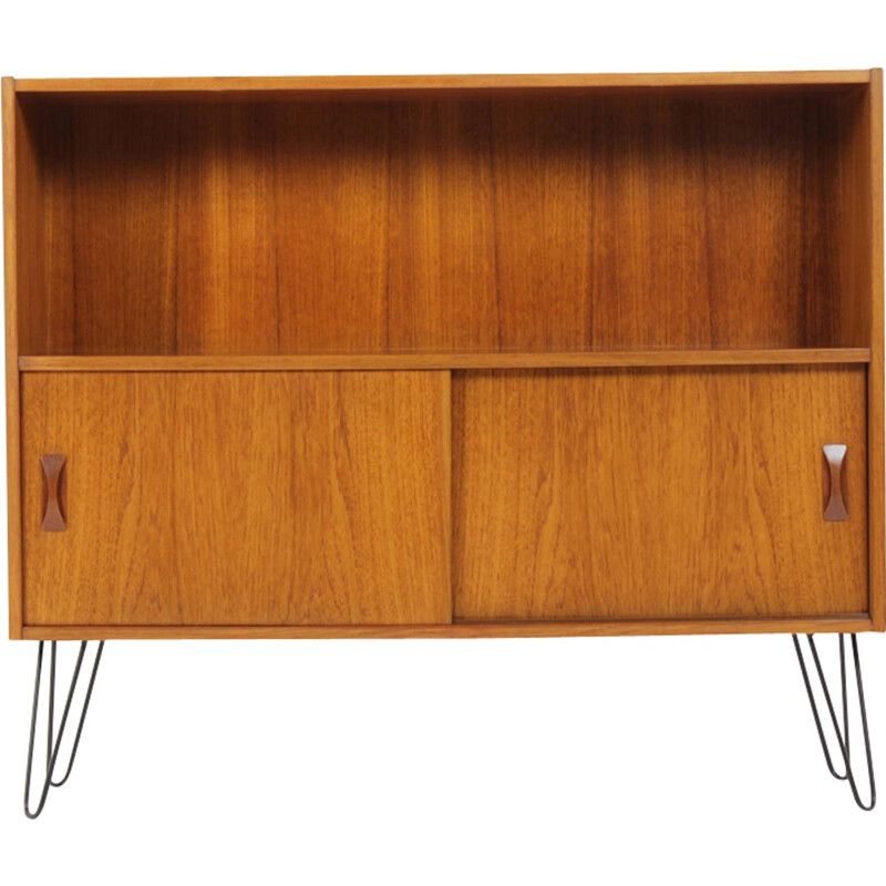 Danish teak highboard with hairpin legs - 1960s